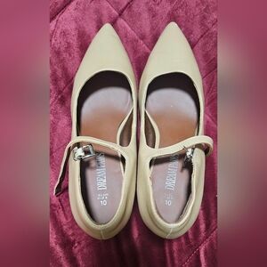 DREAM PAIRS Women's Comfortable Closed Pointy Toe High Chunky Heels Shoes 10